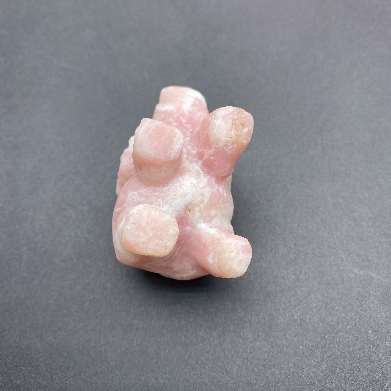 Pink Opal Elephant Carving