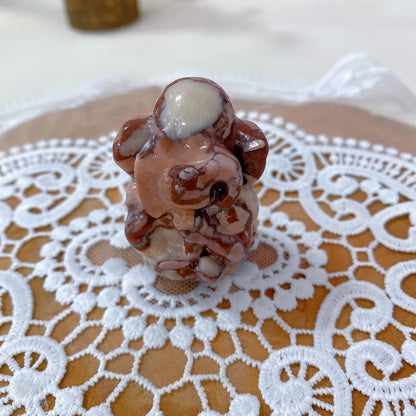 Purple Zebra Jasper Ganesha Carving