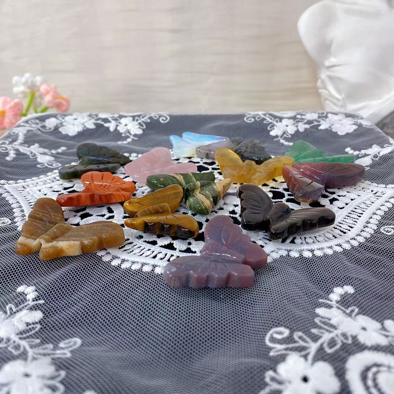 Crystal Butterfly Carving