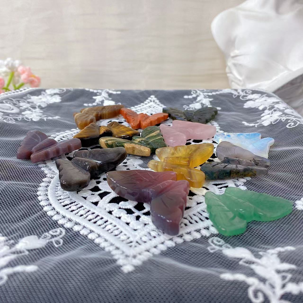 Crystal Butterfly Carving
