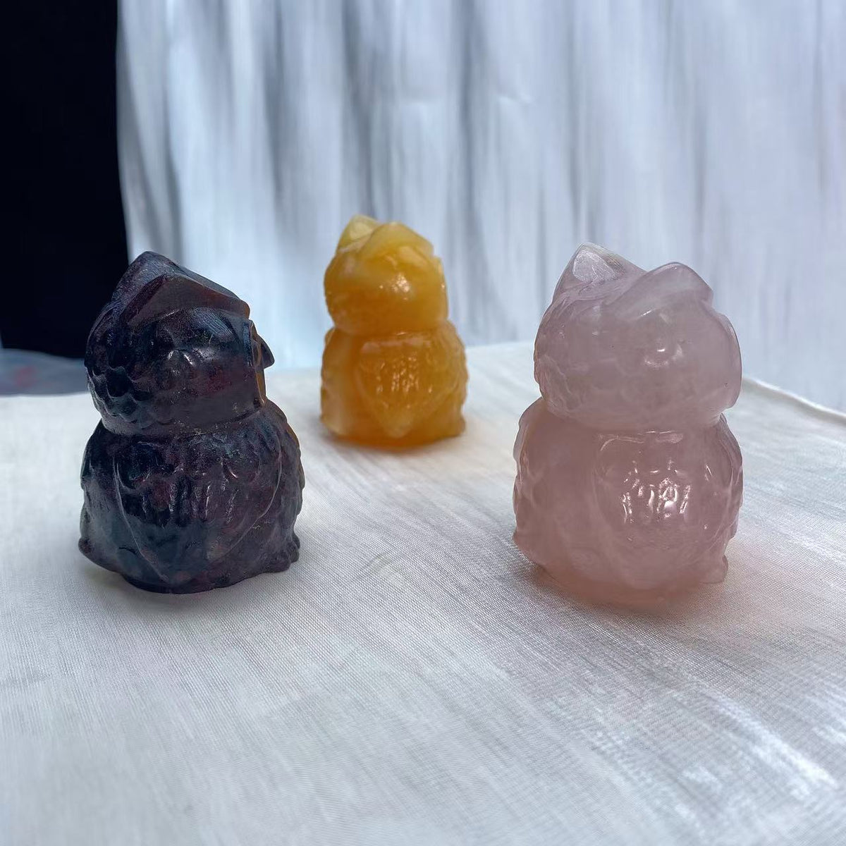 Owl Crystal Carving