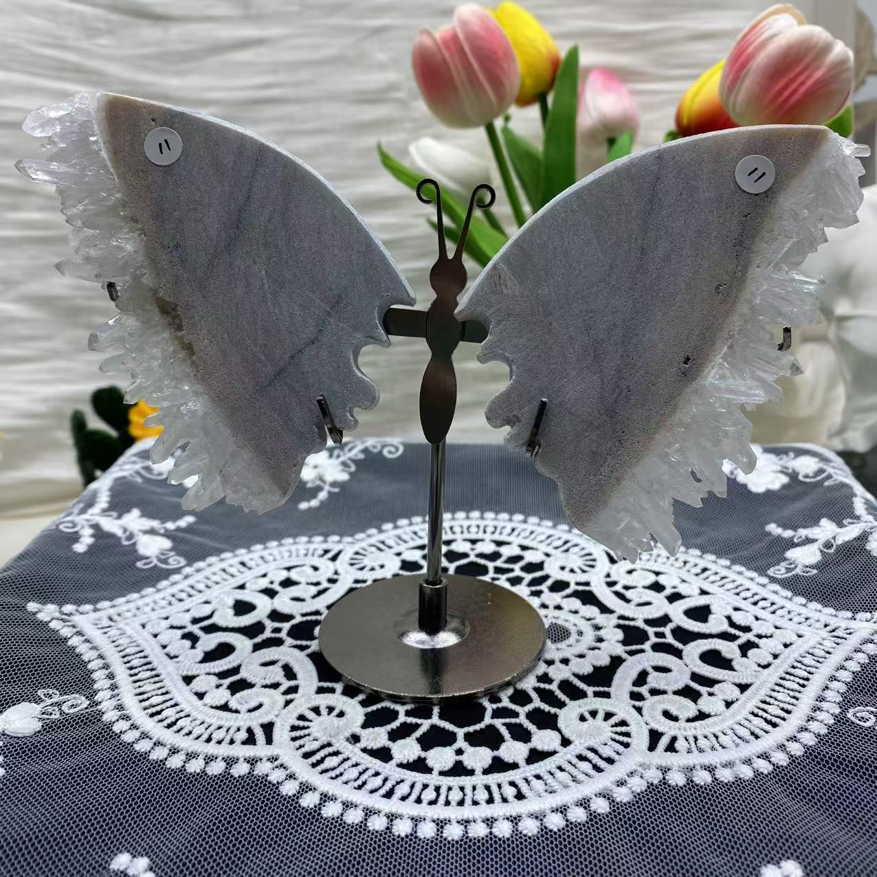 Clear Quartz Cluster Butterfly Wings