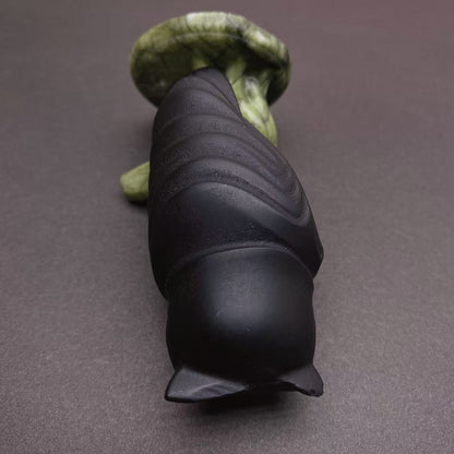 Black Obsidian Owl Carving