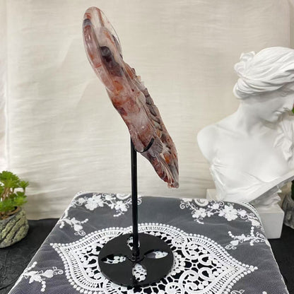 Fire Quartz Mermaid Carving