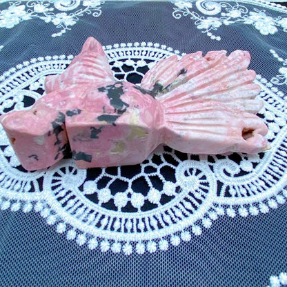 Peru Rhodonite Nine-Tailed Fox