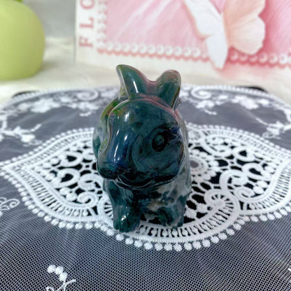 Moss Agate Rabbit