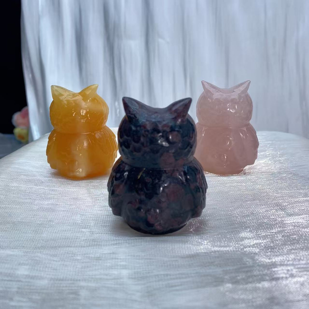 Owl Crystal Carving