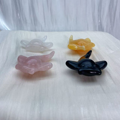 Manta Ray Crystal Carving