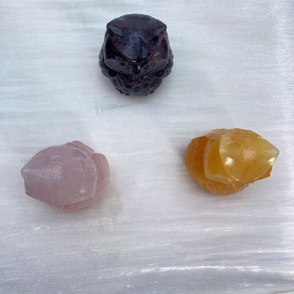 Owl Crystal Carving