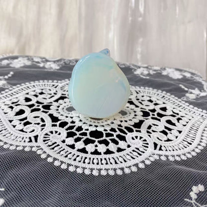 Opalite Sleeping Cat Carving