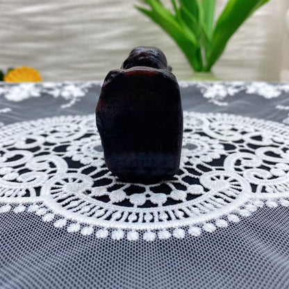 Garnet Crying Angel Carving