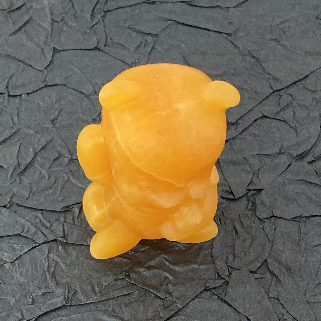 Yellow Calcite Winnie the Pooh Carving