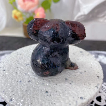 Garnet Koala Carving
