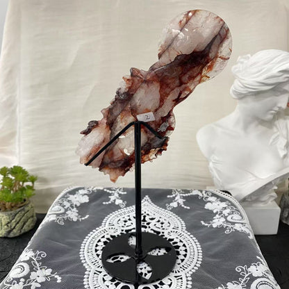 Fire Quartz Mermaid Carving