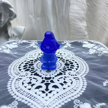 Blue Opalite Smurf Carving