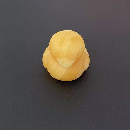Yellow Calcite Duck Carving