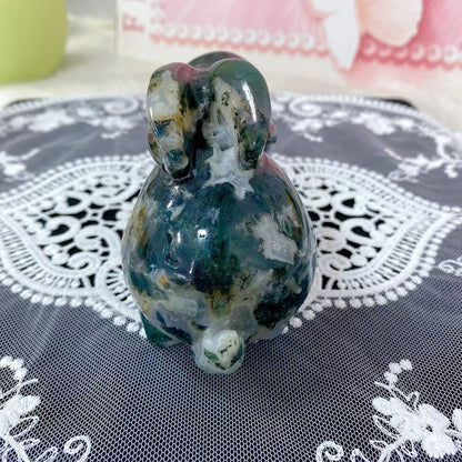 Moss Agate Rabbit