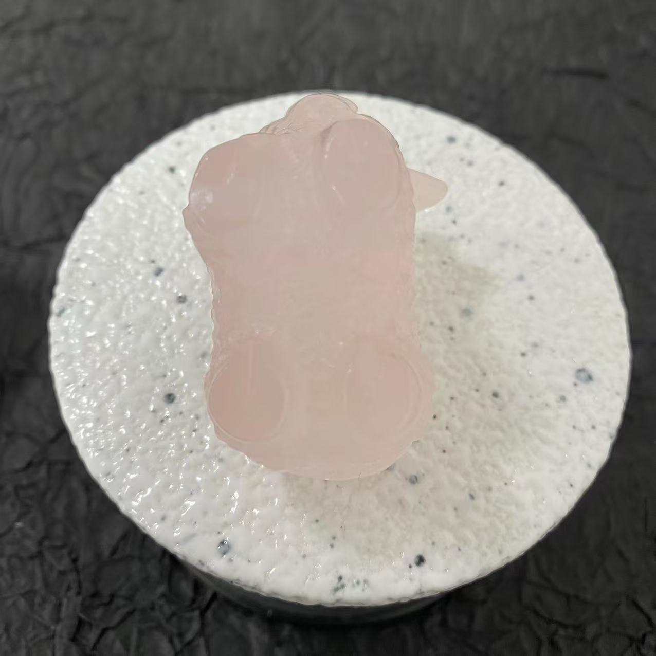 Rose Quartz Highland Cow Carving5.5cm