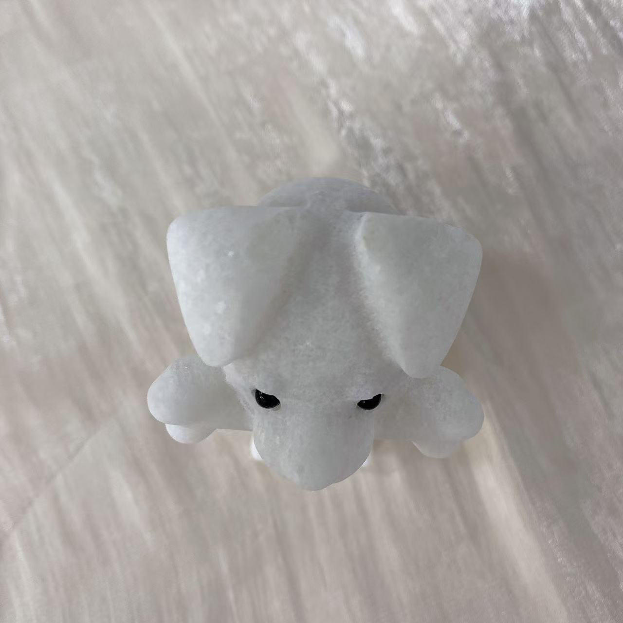 White Jade Dog Carving