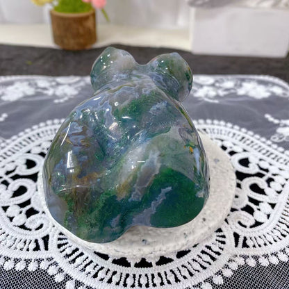 Moss Agate Female body Carving