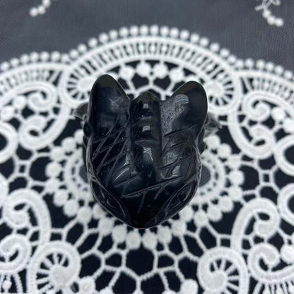 Obsidian Toothless Carving
