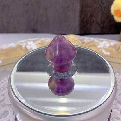 Fluorite Mushroom Carving