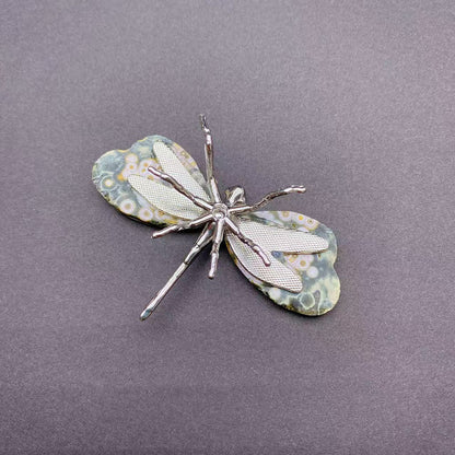 Ocean Jasper Dragonfly Carving