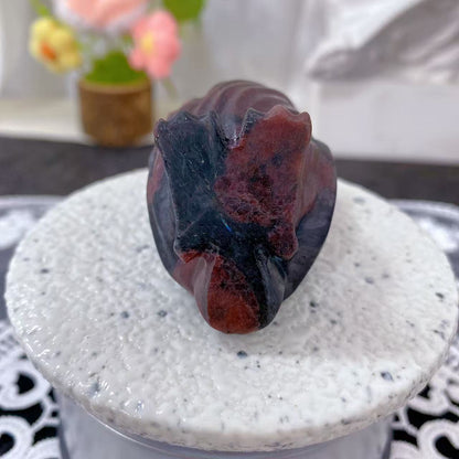Garnet Owl Carving