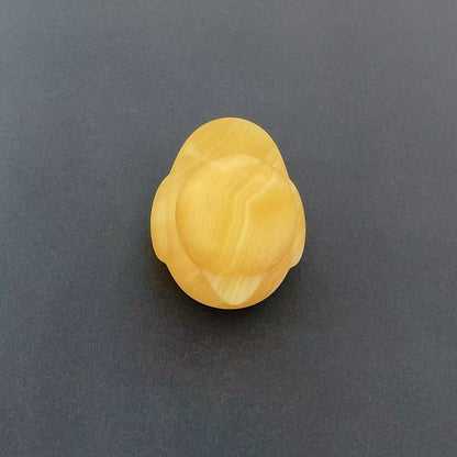 Yellow Calcite Duck Carving