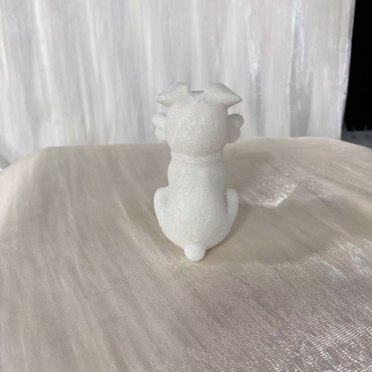 White Jade Dog Carving