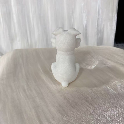 White Jade Dog Carving