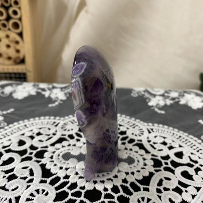 Amethyst Mushroom Spirit Carving