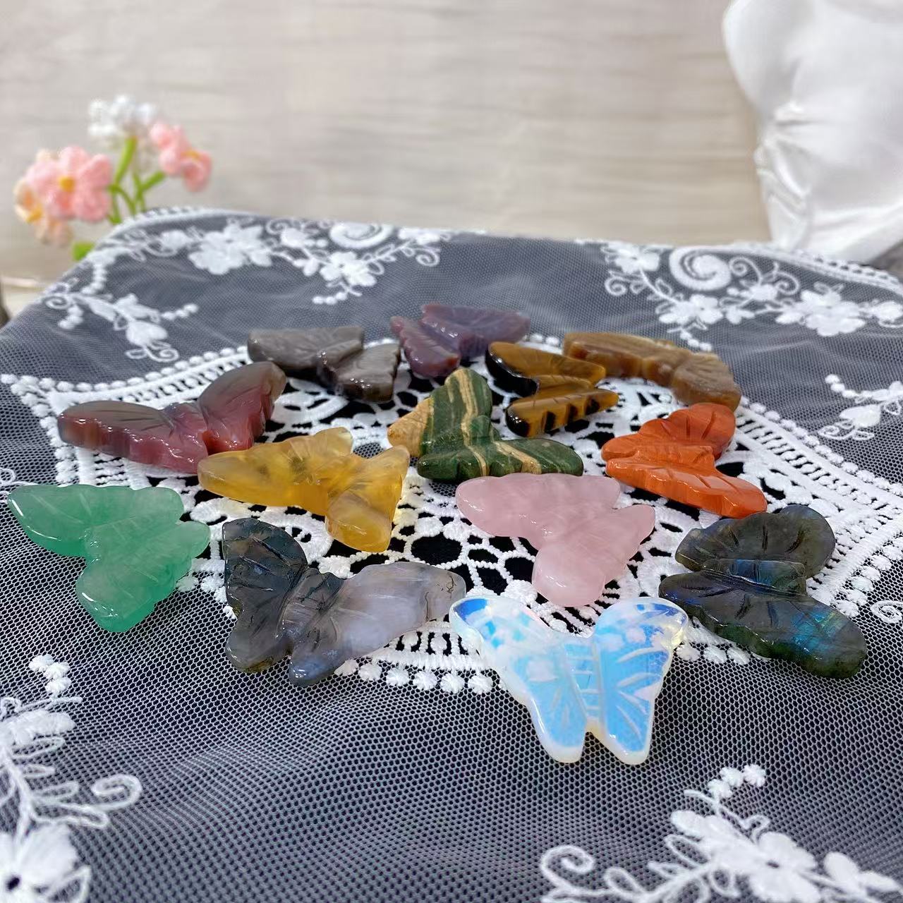 Crystal Butterfly Carving
